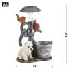 LITTLE PUP AND WATER PUMP  SOLAR LIGHT