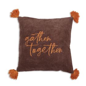 Gather Together Corduroy Pillow