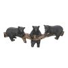 Rustic Black Bear Wall Hooks - Decorative Cabin Accessories