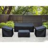 4-piece terrace furniture set, outdoor furniture set, outdoor conversation terrace furniture set, terrace set