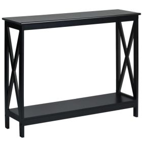 2-Tier Console X-Design Sofa Side Accent Table