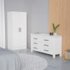 Dakota White 2 Piece Bedroom Set