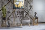 Lust Modern Style Chair in Taupe