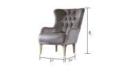 Lust Modern Style Chair in Taupe