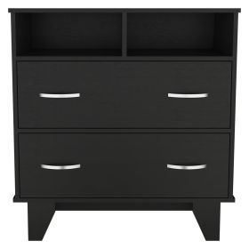 Double Drawer Dresser Arabi, Bedroom, Black