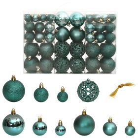 Christmas Baubles 100 pcs Green 1.2" / 1.6" / 2.4"