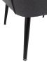 Modern Mid Century Chair velvet Sherpa Armchair for Living Room Bedroom Office Easy Assemble(Dark Grey)