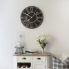 Better Homes & Gardens 20" Indoor Black Analog Round Modern Farmhouse Wall Clock with Roman Numeral