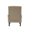 COOLMORE Wood Frame Armchair, Modern Accent Chair Lounge Chair with Sturdy Wood Legs for Living Room Bedroom(Camel PU)