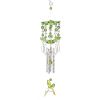 Eco-Friendly Hummingbird Wind Chime - Vibrant Green Garden Decor