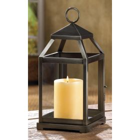 Contemporary Rustic Silver Candle Lantern for Home Decor