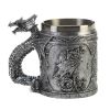 Premium Stainless Steel Dragon Design Mug - Unique Fantasy Drinkware