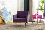 COOLMORE Accent Chair ,leisure single sofa with Rose Golden feet