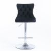 Furniture,Swivel Velvet Barstools Adjusatble Seat Height from 25-33 Inch