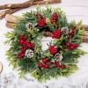 Christmas Wreath Festive Christmas Rattan Venue Layout Props Wreath Decorations Door Hanging