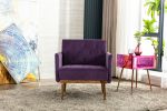 COOLMORE Accent Chair ,leisure single sofa with Rose Golden feet