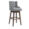 COOLMORE Bar Stools Set of 2 Counter Height Chairs with Footrest for Kitchen