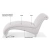 Tufted Armless Chaise Lounge