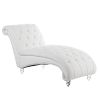 Tufted Armless Chaise Lounge