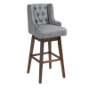 COOLMORE Bar Stools Set of 2 Counter Height Chairs with Footrest for Kitchen