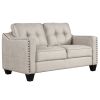 3 Piece Living Room Set with tufted cushions