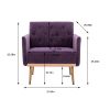 COOLMORE Accent Chair ,leisure single sofa with Rose Golden feet