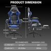 Ergonomic Gaming Chair for Adults, Comfortable Computer Chair for Heavy People, Adjustable Height Office Desk Chair with Wheels