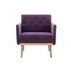 COOLMORE Accent Chair ,leisure single sofa with Rose Golden feet