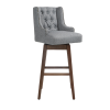 COOLMORE Bar Stools Set of 2 Counter Height Chairs with Footrest for Kitchen