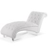 Tufted Armless Chaise Lounge