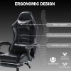 Ergonomic Gaming Chair for Adults, Comfortable Computer Chair for Heavy People, Adjustable Height Office Desk Chair with Wheels