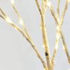 White Twig Branches 32IN 100 LED with Timer Battery Operated;  Artificial Tree Branch with Warm White Lights for Holiday Xmas Party Decoration Indoor